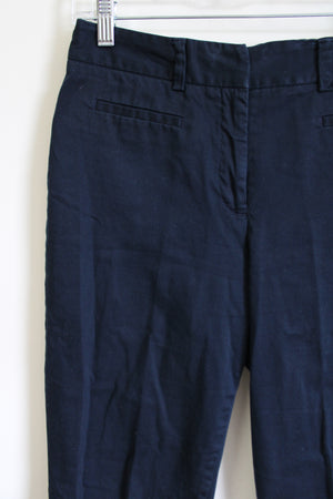 212 Collection Natural Fit Navy Blue Capri | 2