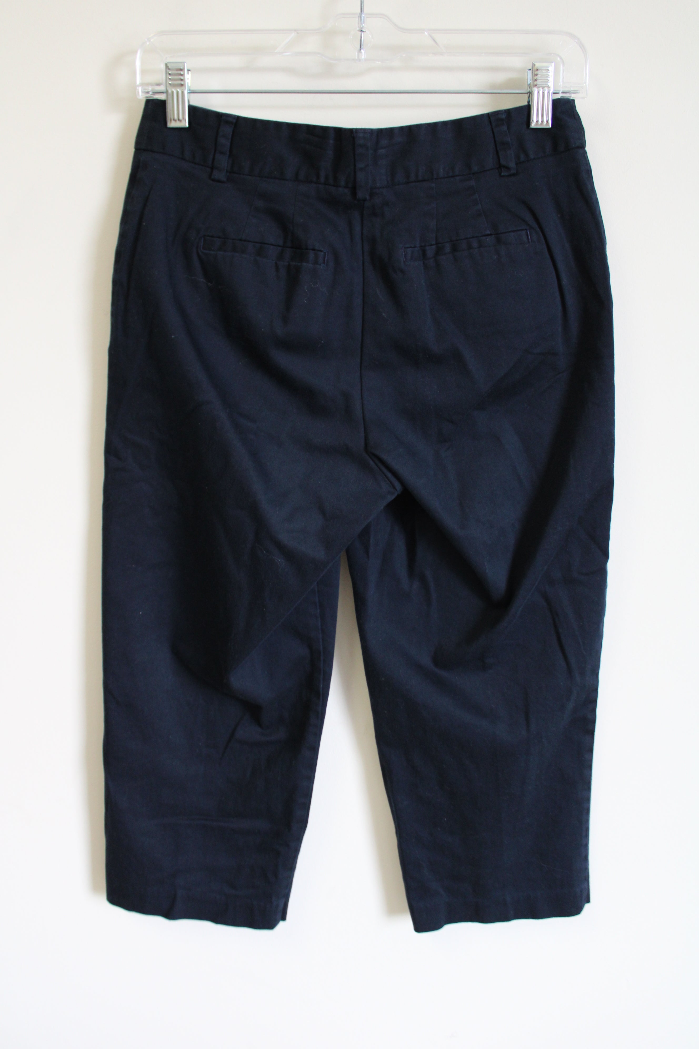 212 Collection Natural Fit Navy Blue Capri | 2