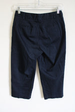 212 Collection Natural Fit Navy Blue Capri | 2