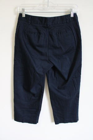 212 Collection Natural Fit Navy Blue Capri | 2
