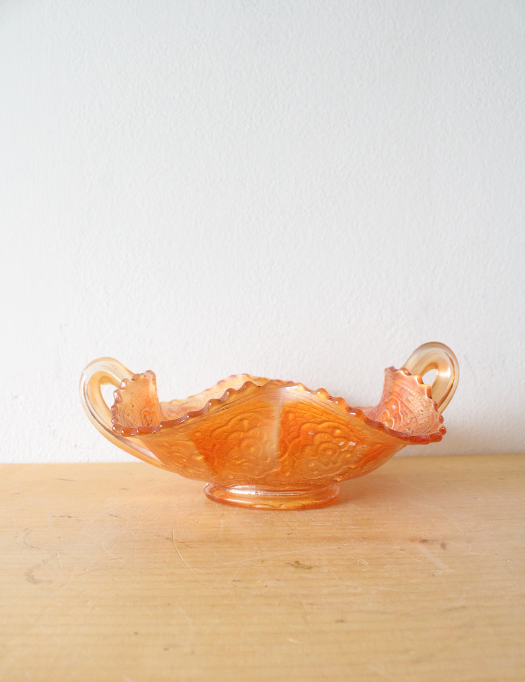 Fenton Persian Medallion Marigold Carnival Glass Dish