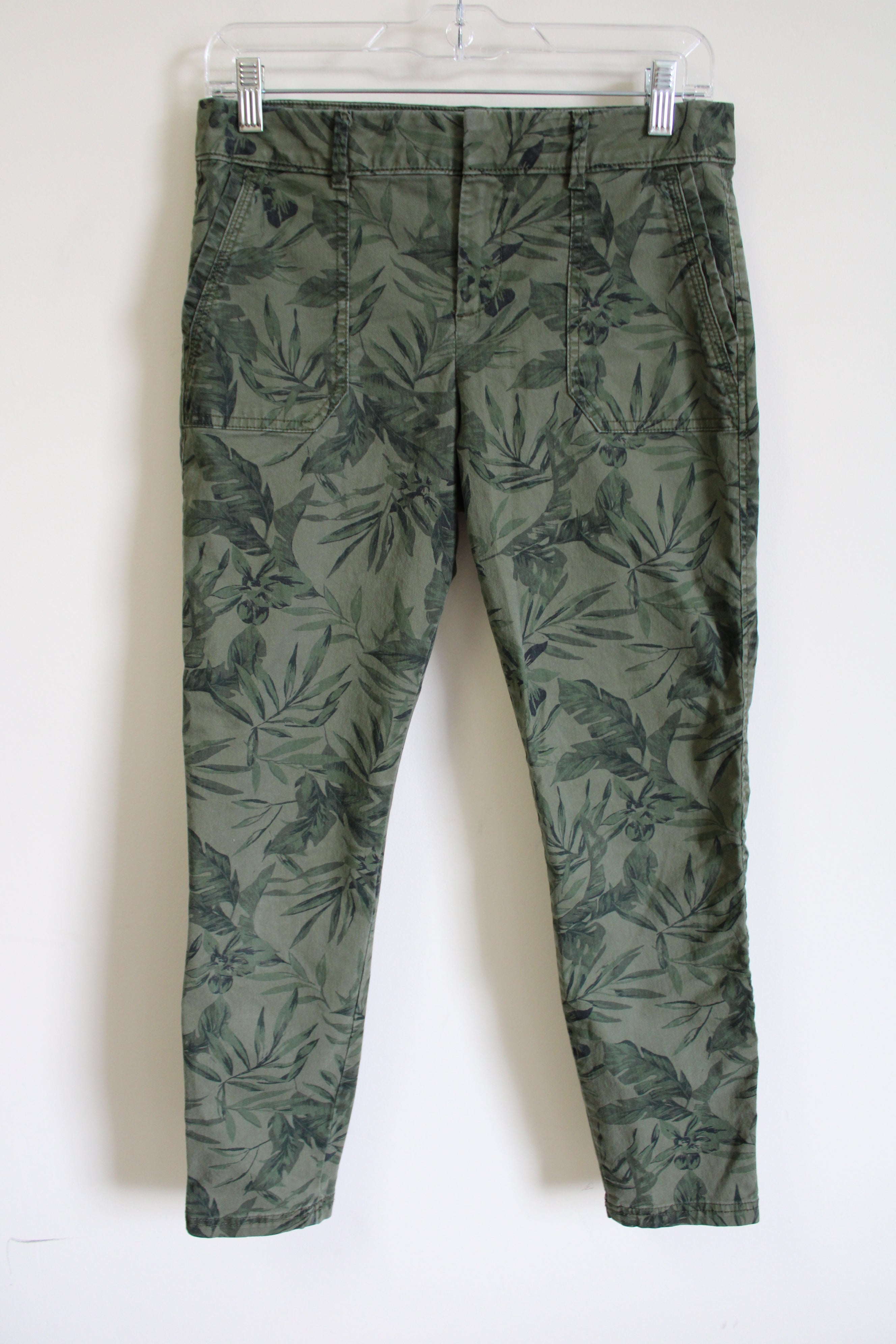 Old Navy Pixie Green Tropical Pant | 4