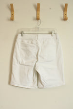 Croft & Barrow White Denim Bermuda Shorts | 8