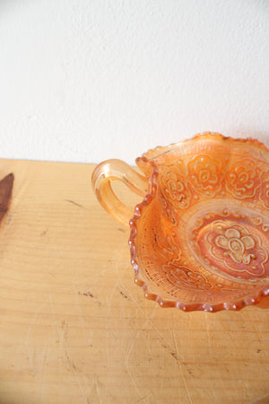 Fenton Persian Medallion Marigold Carnival Glass Dish
