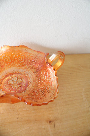 Fenton Persian Medallion Marigold Carnival Glass Dish