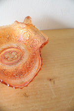 Fenton Persian Medallion Marigold Carnival Glass Dish