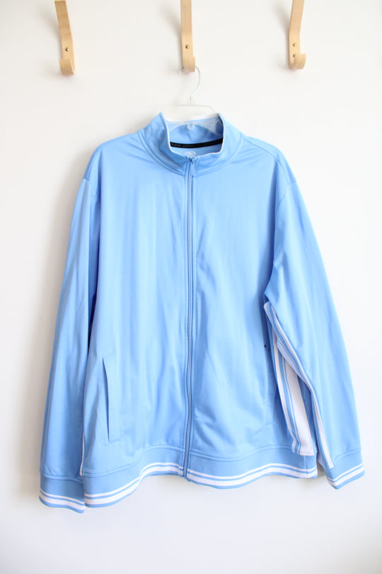 Athletic Works Blue Full Zip Track Jacket | 2XL