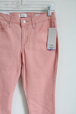 NEW Jessica Simpson Rolled Crop Skinny Pink Jeans | 4