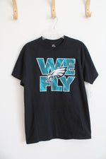 NEW Majestic Philadelphia Eagles We Fly Black Shirt | M