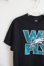 NEW Majestic Philadelphia Eagles We Fly Black Shirt | M