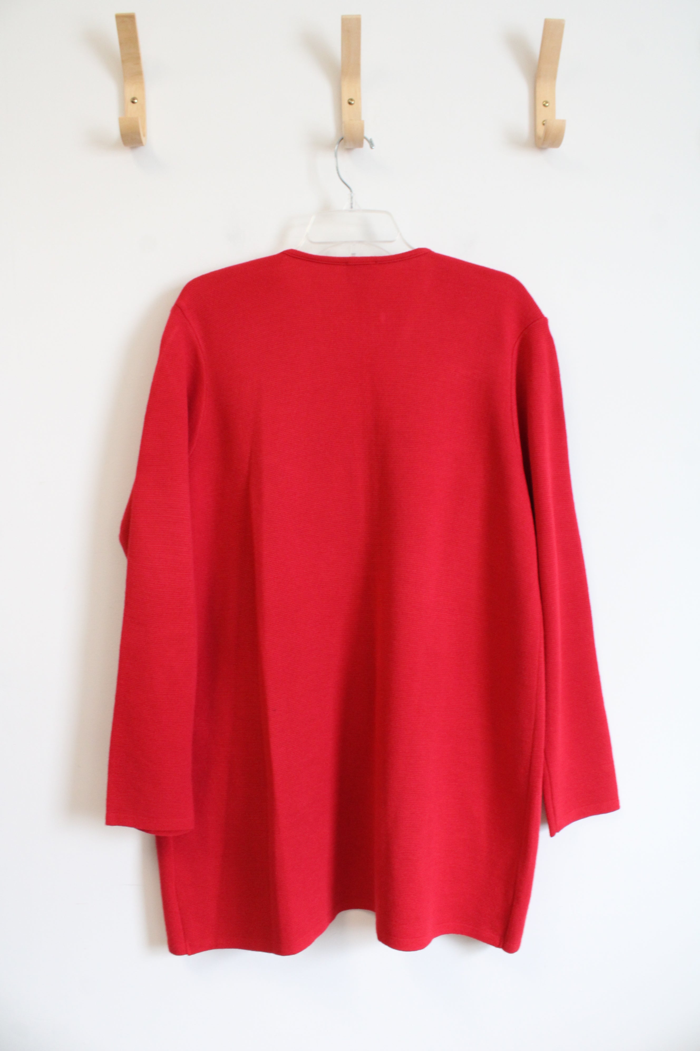 Chico's Red Knit Cardigan | 3 (XL)