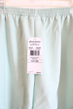 NEW Alfred Dunner Pistachio Green Trousers | M 20