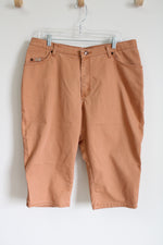 Lee Orange Denim Long Shorts | 18