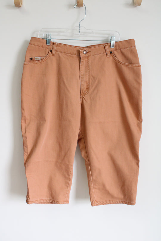 Lee Orange Denim Long Shorts | 18