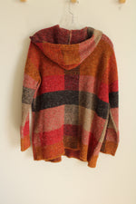 NEW Joseph A. Savannah Plaid Hooded Sweater | M