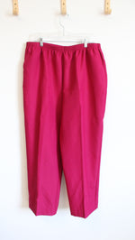 NEW Alfred Dunner Wine Red Trousers | M 20