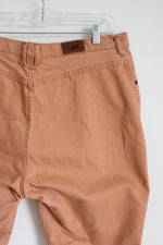 Lee Orange Denim Long Shorts | 18