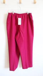 NEW Alfred Dunner Wine Red Trousers | M 20