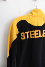 NFL Pittsburgh Steelers Black & Yellow Fleece Quarter Zip Sweatshirt | Youth M (10/12)