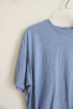 Lands' End Blue Heathered Super-T Shirt | XL