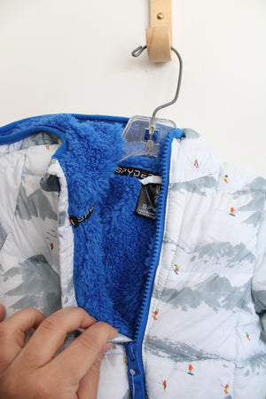 NEW Spyder White & Gray Skiing Fleece Lined Snow Suit | 9-12 MO