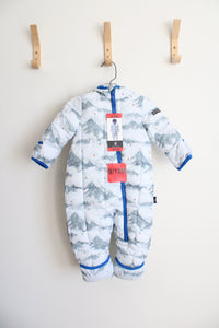 NEW Spyder White & Gray Skiing Fleece Lined Snow Suit | 9-12 MO