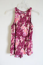 Old Navy Pink Floral Tank | S