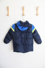 iXtreme Navy Blue & Yellow Color Blocked Coat | Youth 4