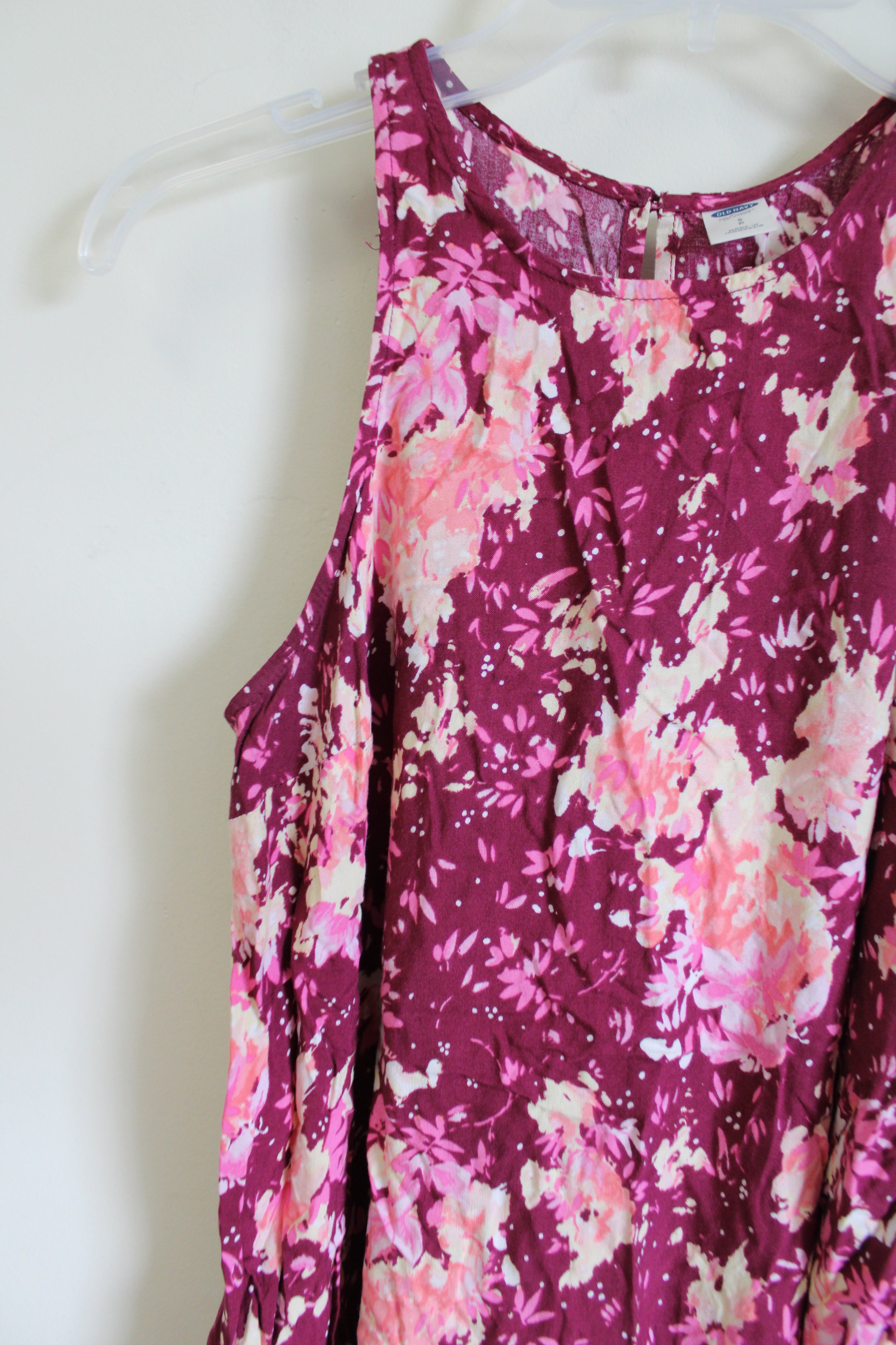 Old Navy Pink Floral Tank | S