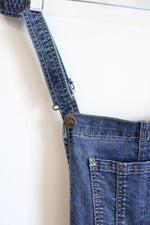 Wallflower Blue Denim Stretch Bib Overalls | L