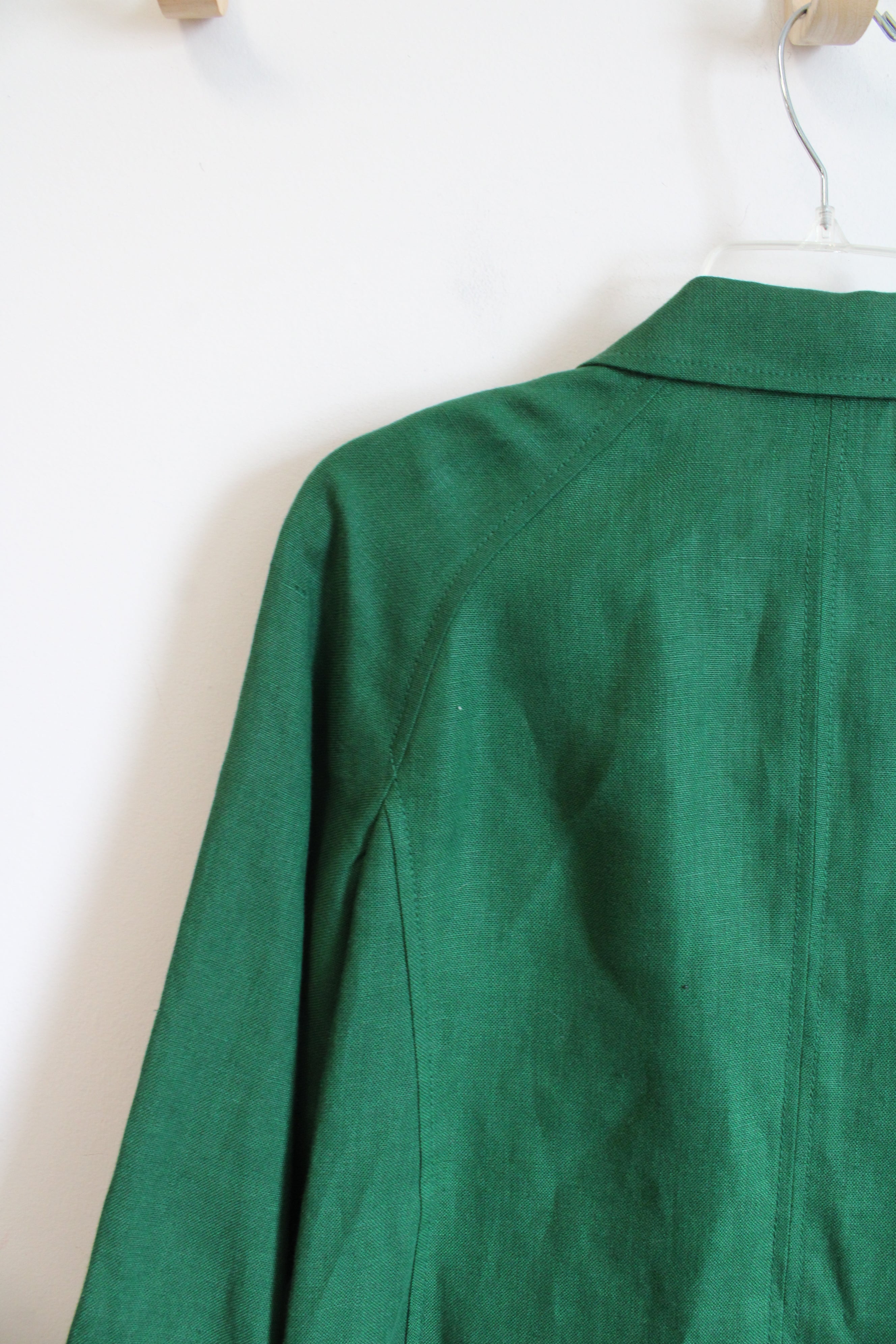 NEW Talbots Green Irish Linen Blazer | M