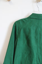 NEW Talbots Green Irish Linen Blazer | M