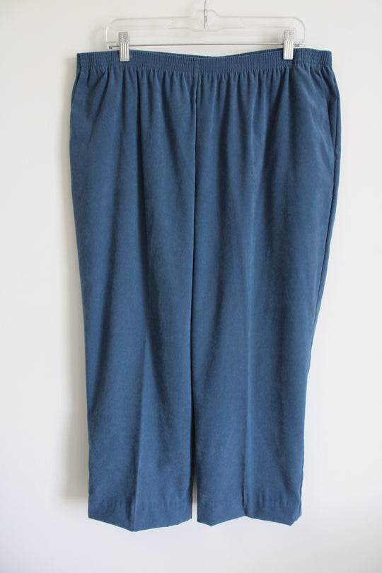 Alfred Dunner Blue Trouser Pants | 22W