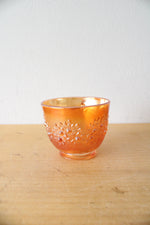 Vintage Fenton Orange Tree Marigold Carnival Glass Punch Bowl & Glasses Set Of 9