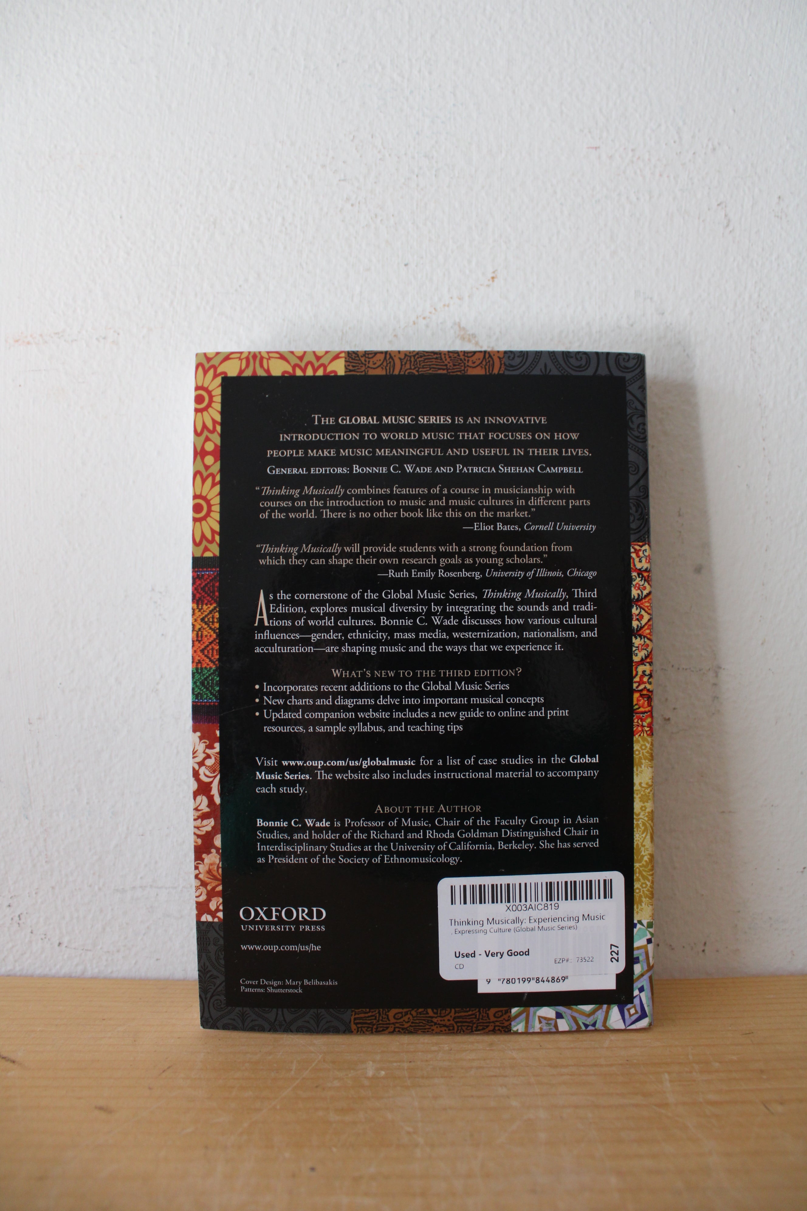 Thinking Musically: Experiencing Music, Expressing Culture By Bonnie C. Wade Third Edition