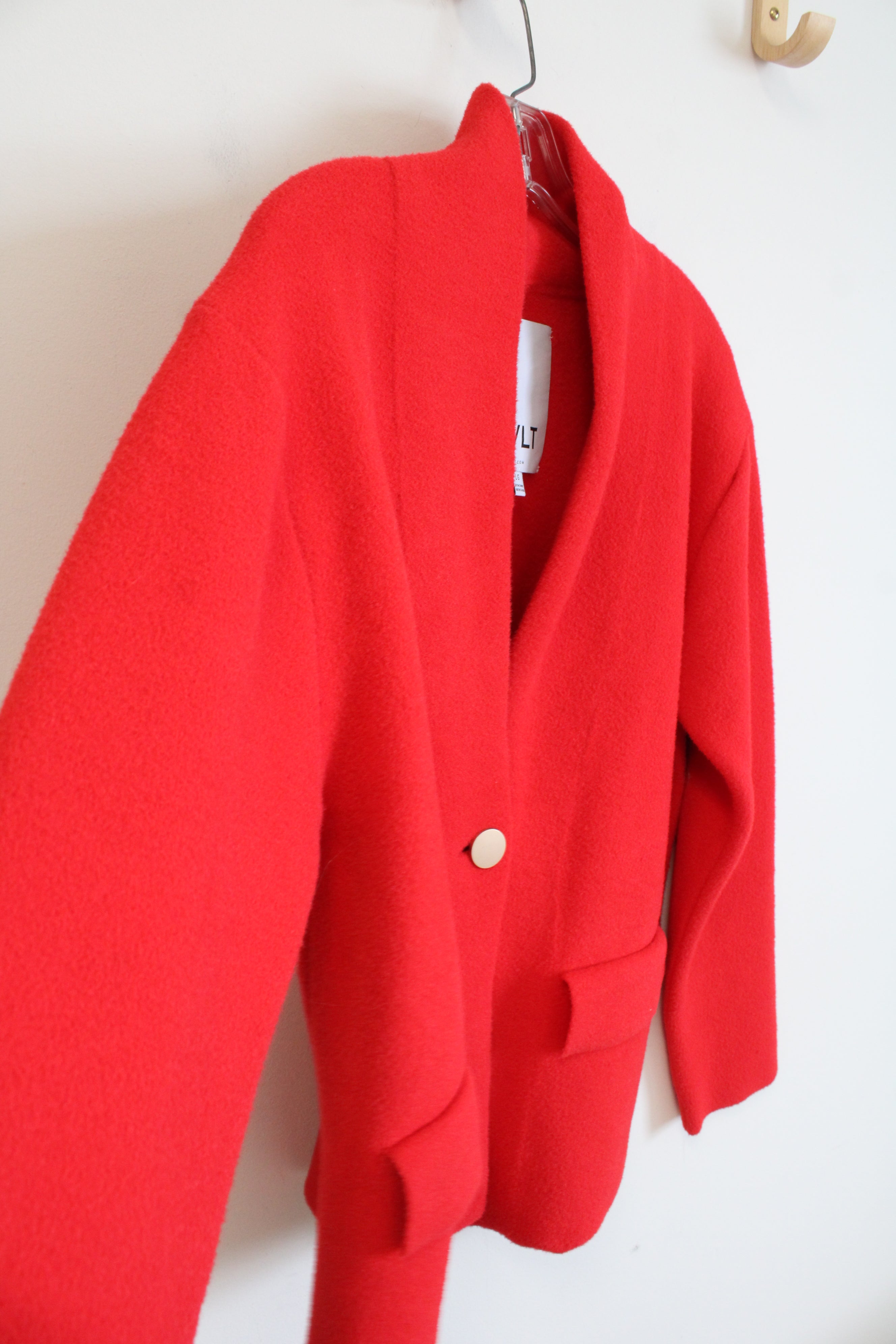Anthropologie NVLT Red One Button Blazer | L