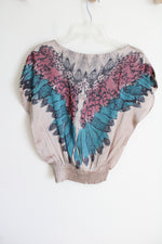 NEW Wet Seal Dolman Feather Blouse | S
