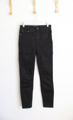 J.Crew Black 10" High Rise Toothpick Jeans | 25/0