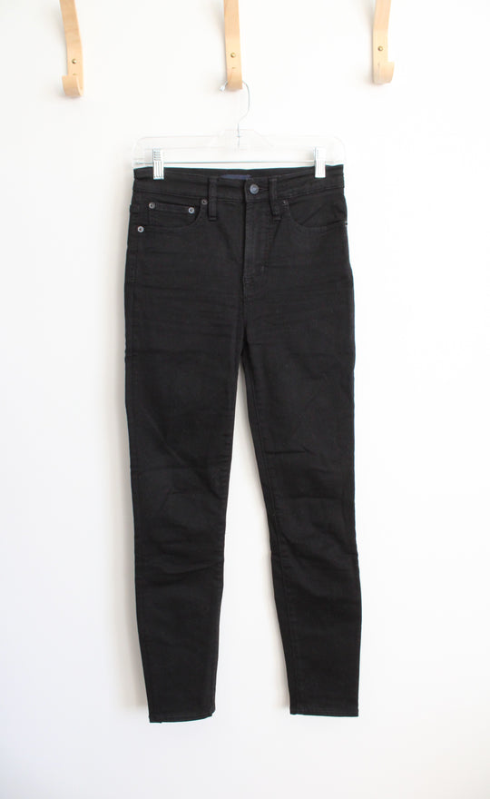 J.Crew Black 10" High Rise Toothpick Jeans | 25/0
