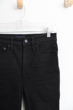 J.Crew Black 10" High Rise Toothpick Jeans | 25/0