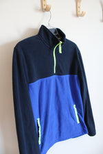 Wonder Nation Blue Quarter Zip Sweatshirt | Youth XL (14/16)