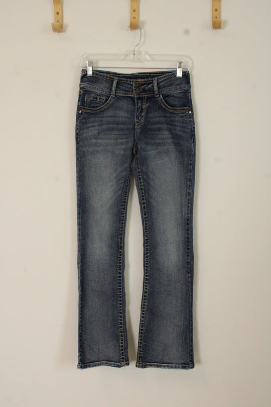 Wallflower Luscious Curvy fit Medium wash Bootcut Jeans | 1
