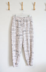 H&M Divided One Vision Cream & Gray Patterned Jogger Sweatpants | M
