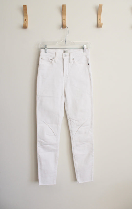 J.Crew White 10" High Rise Toothpick Jeans | 26/2