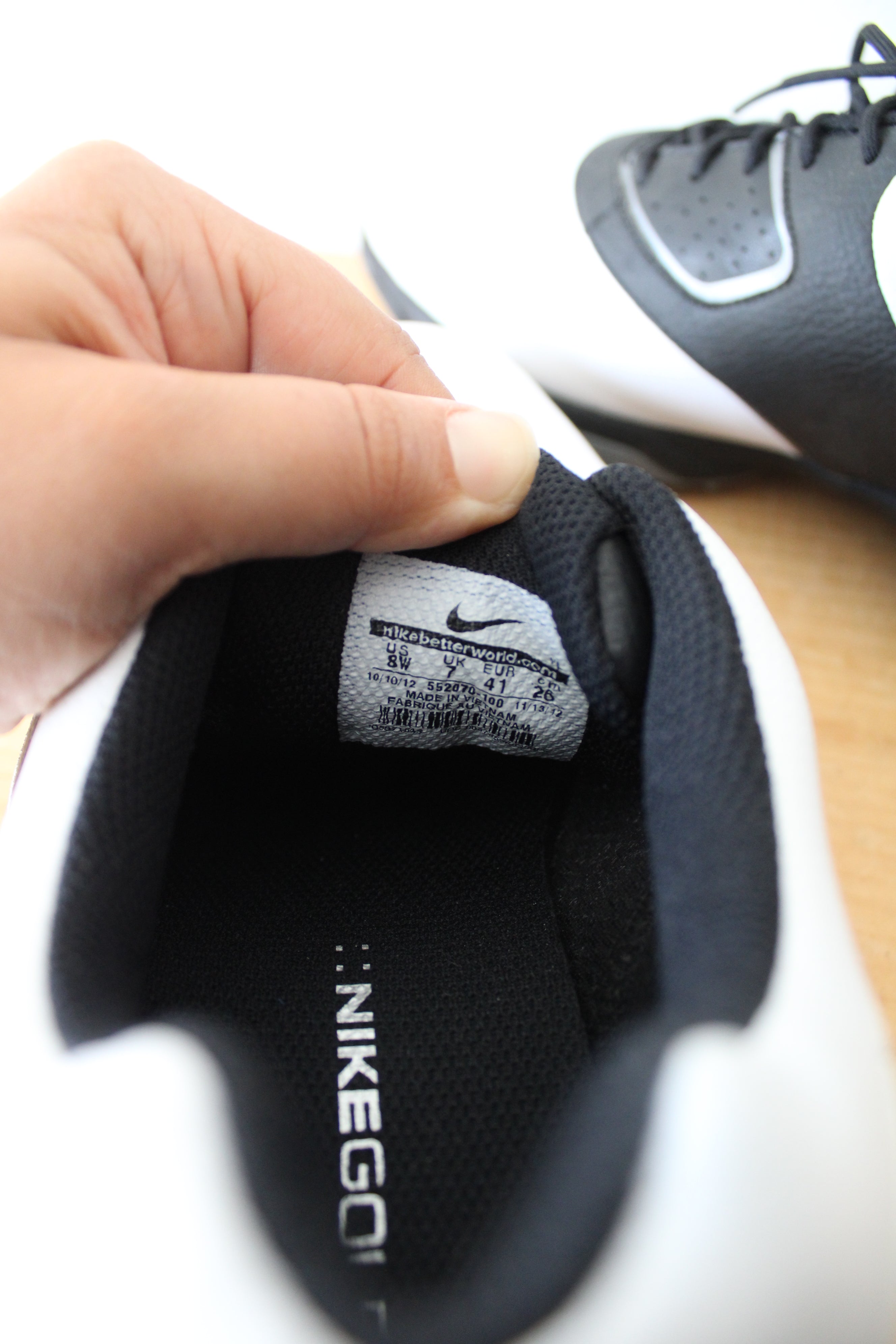 Nike Golf Heritage Black & White Golf Shoes | 8W