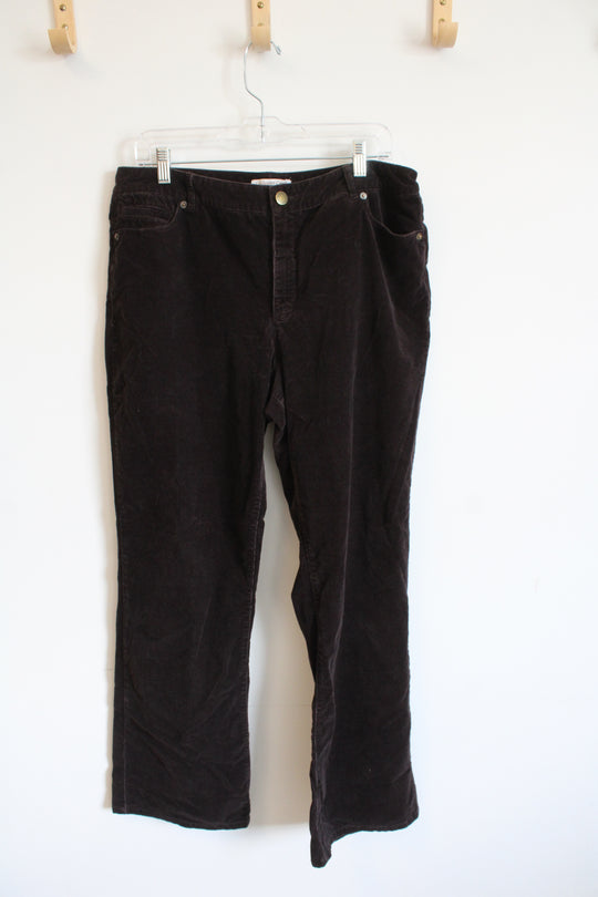 Coldwater Creek Brown Natural Fit Corduroys | 14