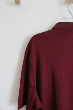 Lands' End Maroon Traditional Fit Polo Shirt | XXL