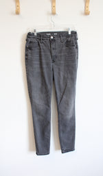 Old Navy Faded Black 360 Stretch Extra High-Rise Rockstar Super Skinny Jeans | 12