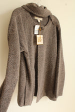 Rich & Famous Brown Cape Sweater W/ Built In Scarf | XL