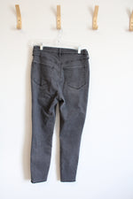 Old Navy Faded Black 360 Stretch Extra High-Rise Rockstar Super Skinny Jeans | 12